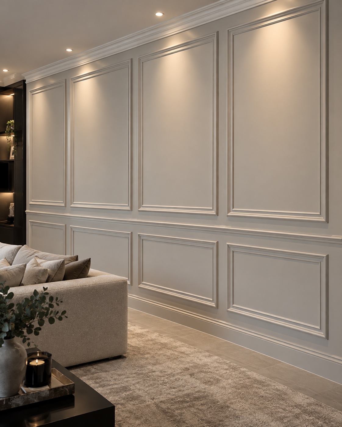 Decorative wall panelling completed by Essex Handyman Experts
